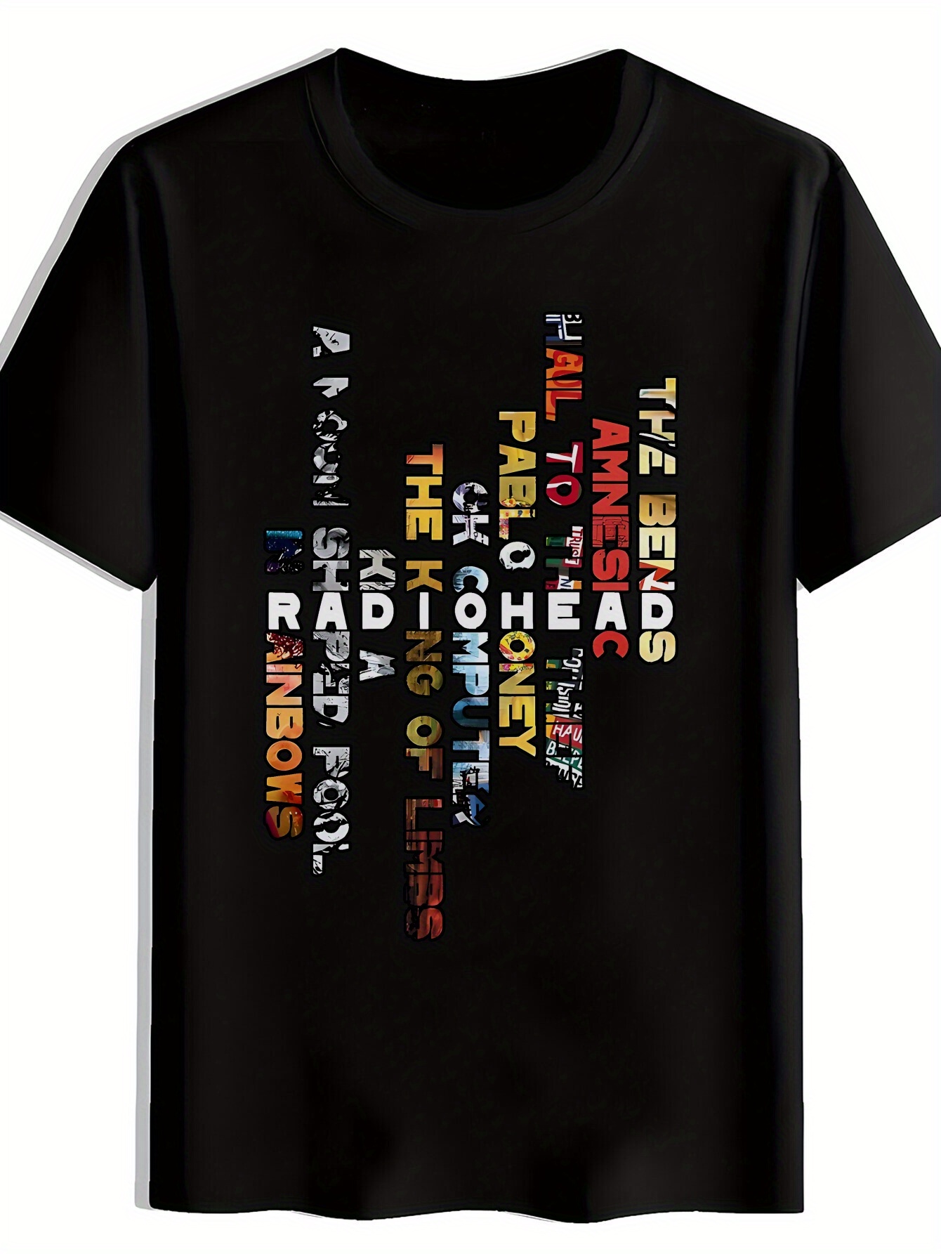 Summer Clothing Vibes - เสื้อยืดพิมพ์ลายวงร็อคอังกฤษ Radiohead ที่โด่งดังด้วยเสียงเพลงร็อคสุดคลาสสิก ให้บรรยากาศรับลมร้อน ฤดูร้อน คอกลม