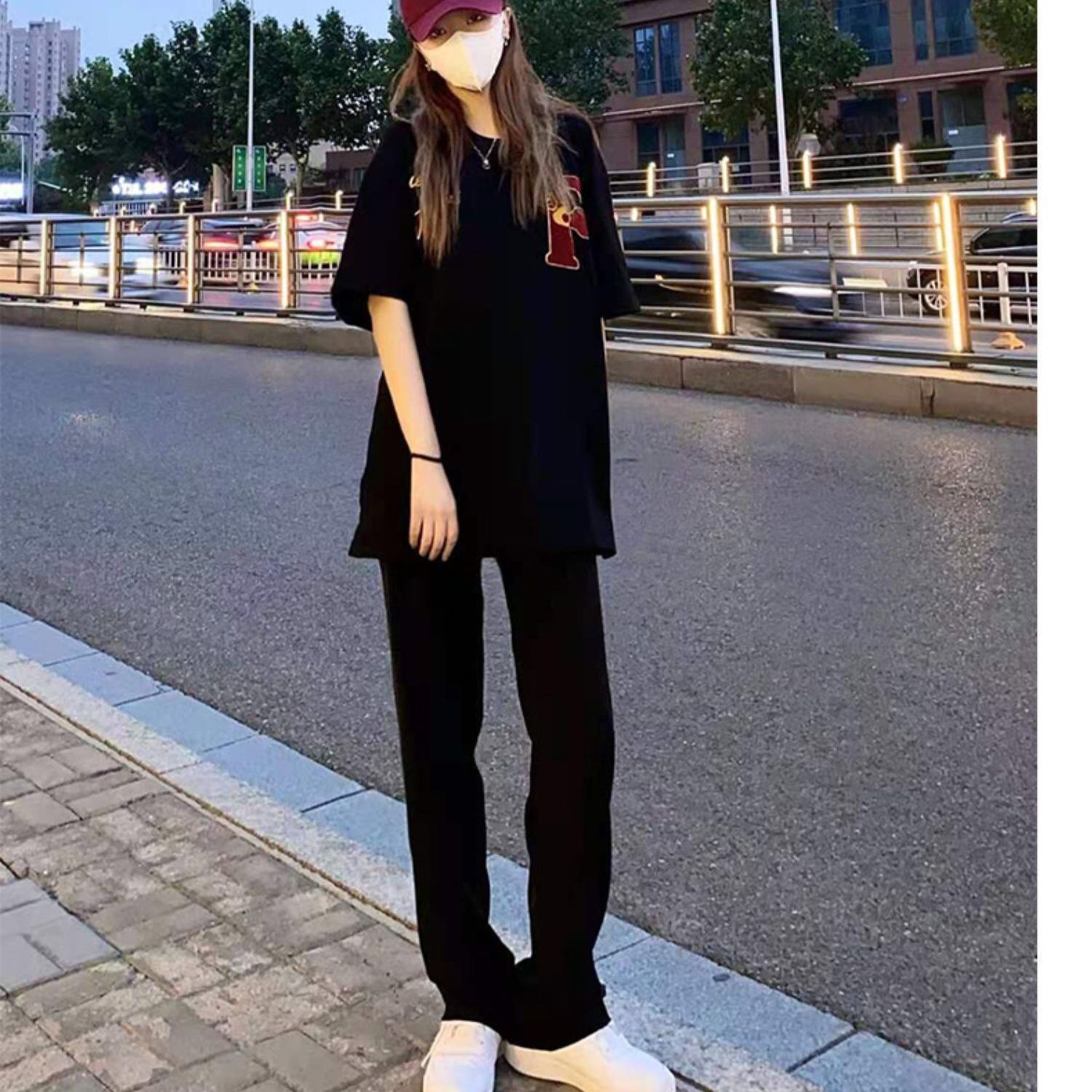 Summer Clothing Vibes - กางเกงยีนส์ทรงบาน เสื้อผ้าสไตล์โกธิค ฮิปฮอป ยอดนิยม สไตล์ฮาราจูกุ เกาหลี