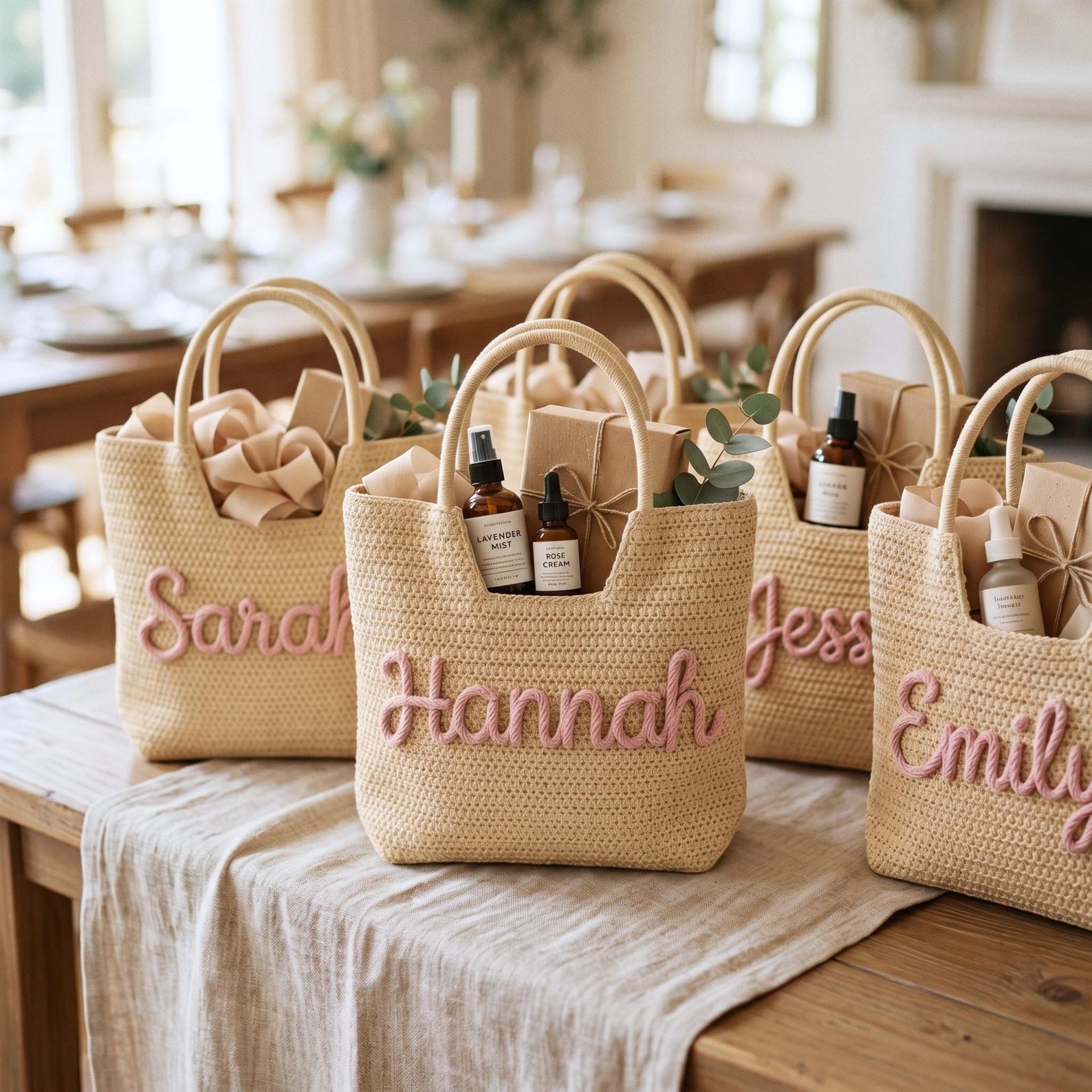 Beach Bag Straw - กระเป๋าโท้ทแบบกำหนดเองส่วนบุคคล, ของขวัญเพื่อนเจ้าสาว, ของชำร่วยงานปาร์ตี้สละโสด, กระเป๋าโท้ทชายหาด, ของขวัญรับปริญญา, ของขวัญสุดพิเศษสำหรับเธอ
