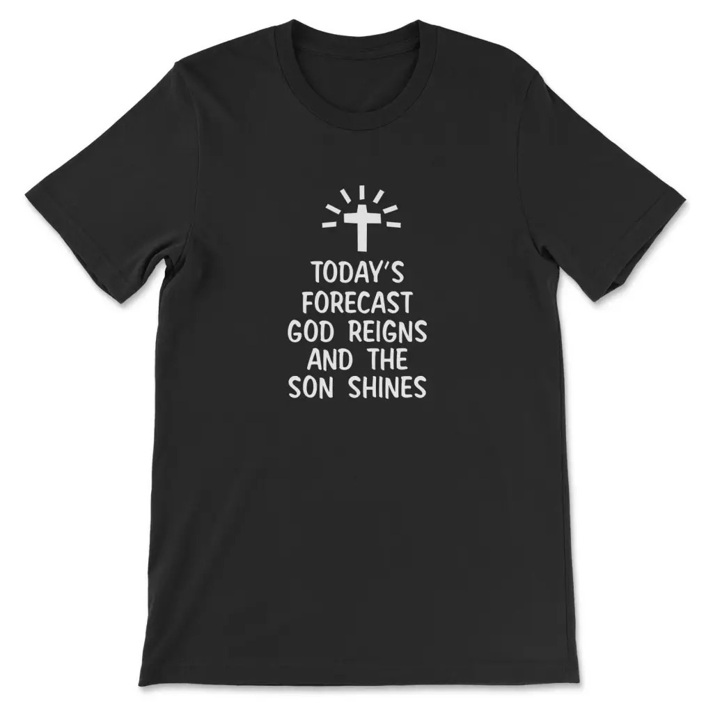 Summer Reign Clothing - เสื้อยืดพิมพ์ลาย God Reigns สำหรับผู้ชายและผู้หญิง แขนสั้น ผ้าฝ้าย