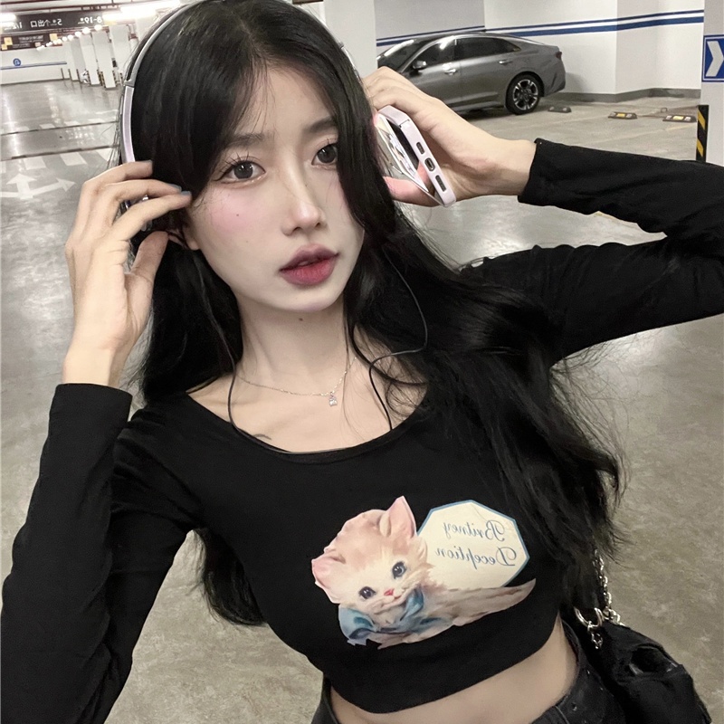 Summer Clothing Vibes - เสื้อครอปท็อป เสื้อยืด เสื้อผ้าผู้หญิงสุดหรู ลายเสือดาว ประดับเลื่อมทอง โซ่