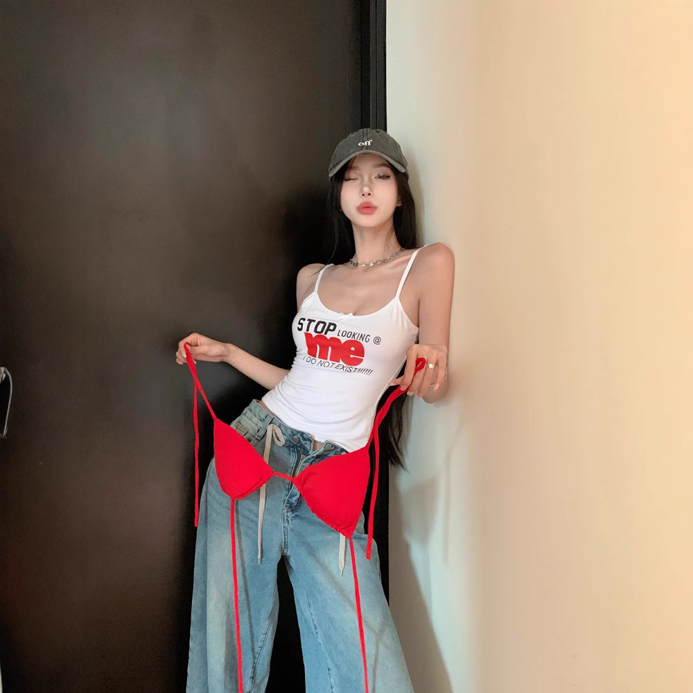 Summer Clothing Pinterest - เสื้อครอปท็อปสำหรับผู้หญิง เสื้อผ้าสไตล์ Gyaru เสื้อผ้าฤดูร้อนสำหรับผู้หญิง เสื้อกล้าม เสื้อผ้าผู้หญิง