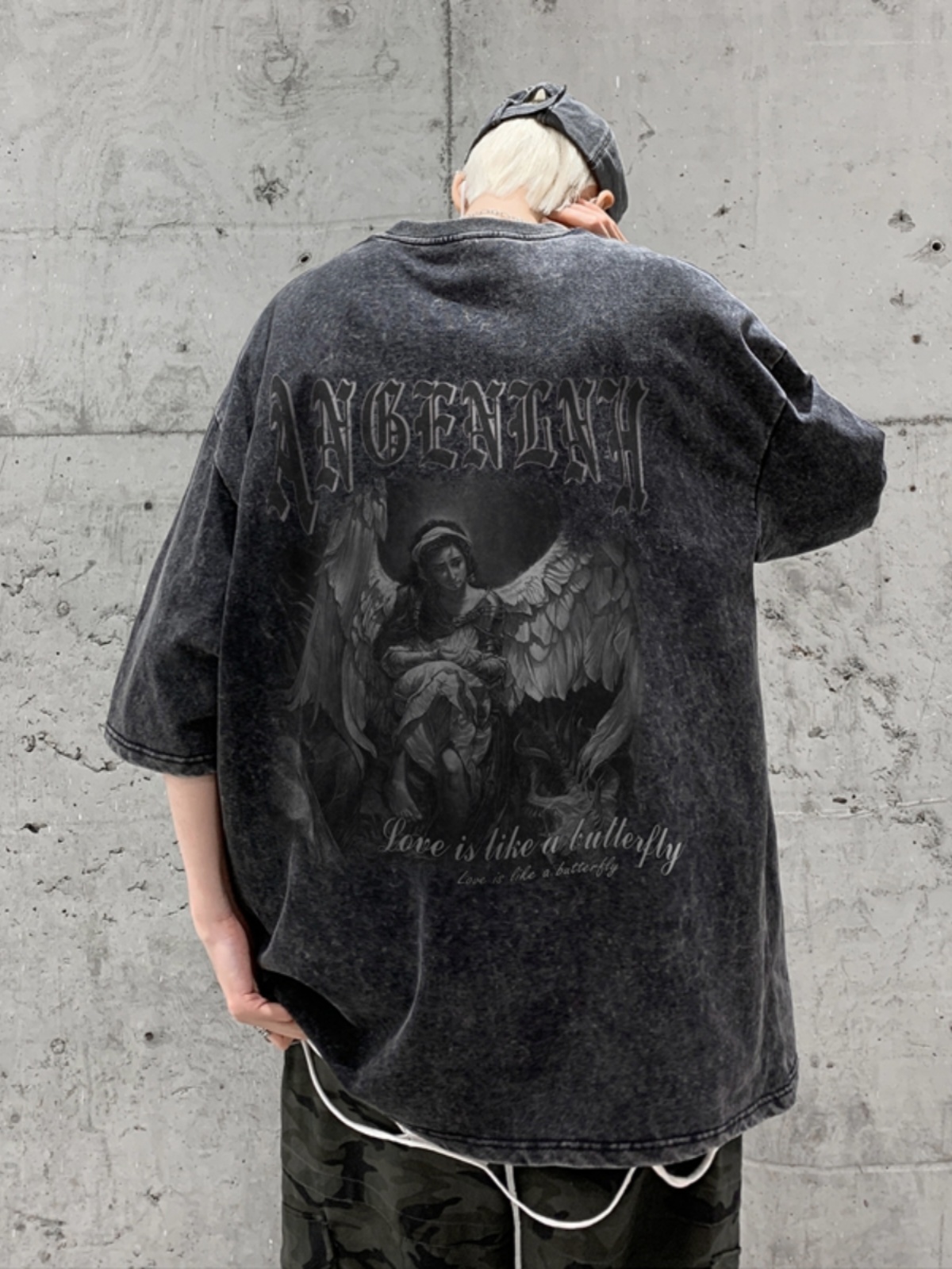 Summer Goth Clothing - ยุโรปอเมริกันแฟชั่นPlusขนาดเสื้อยืดผู้หญิงสไตล์โกธิคพิมพ์เสื้อผู้หญิง 2024 ฤดูร้อนใหม่Hip Hopขนาดใหญ่Tees