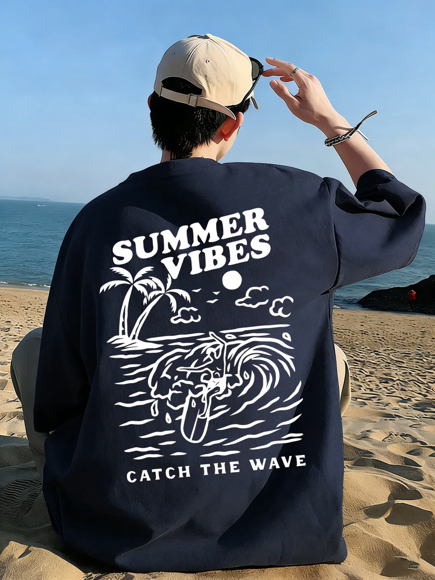 Summer Clothing Vibes - เสื้อยืด Summer Vibes Catch The Wave