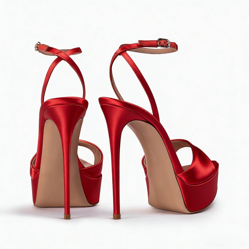 รองเท้าส้นสูงแบบรัดส้นปลายแหลม - Summer Clothing Offers บทวิจารณ์และราคา