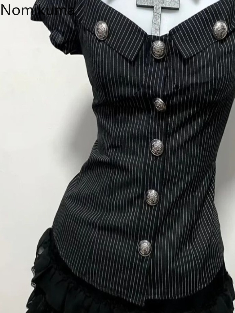 ชุดเซ็ตสองชิ้นสไตล์โกธิค เสื้อ - Summer Goth Clothing บทวิจารณ์และราคา