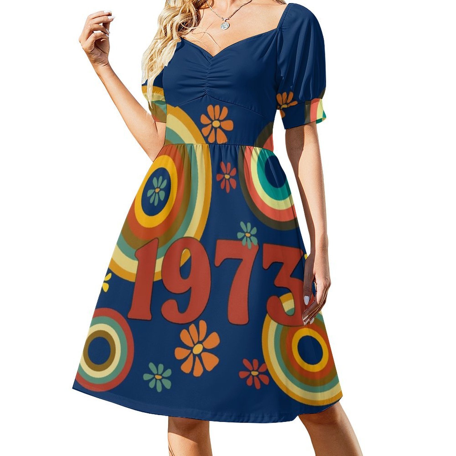 เดรสลายดอกไม้สไตล์สม็อคสำหรับผ - Summer Clothing Vibes บทวิจารณ์และราคา