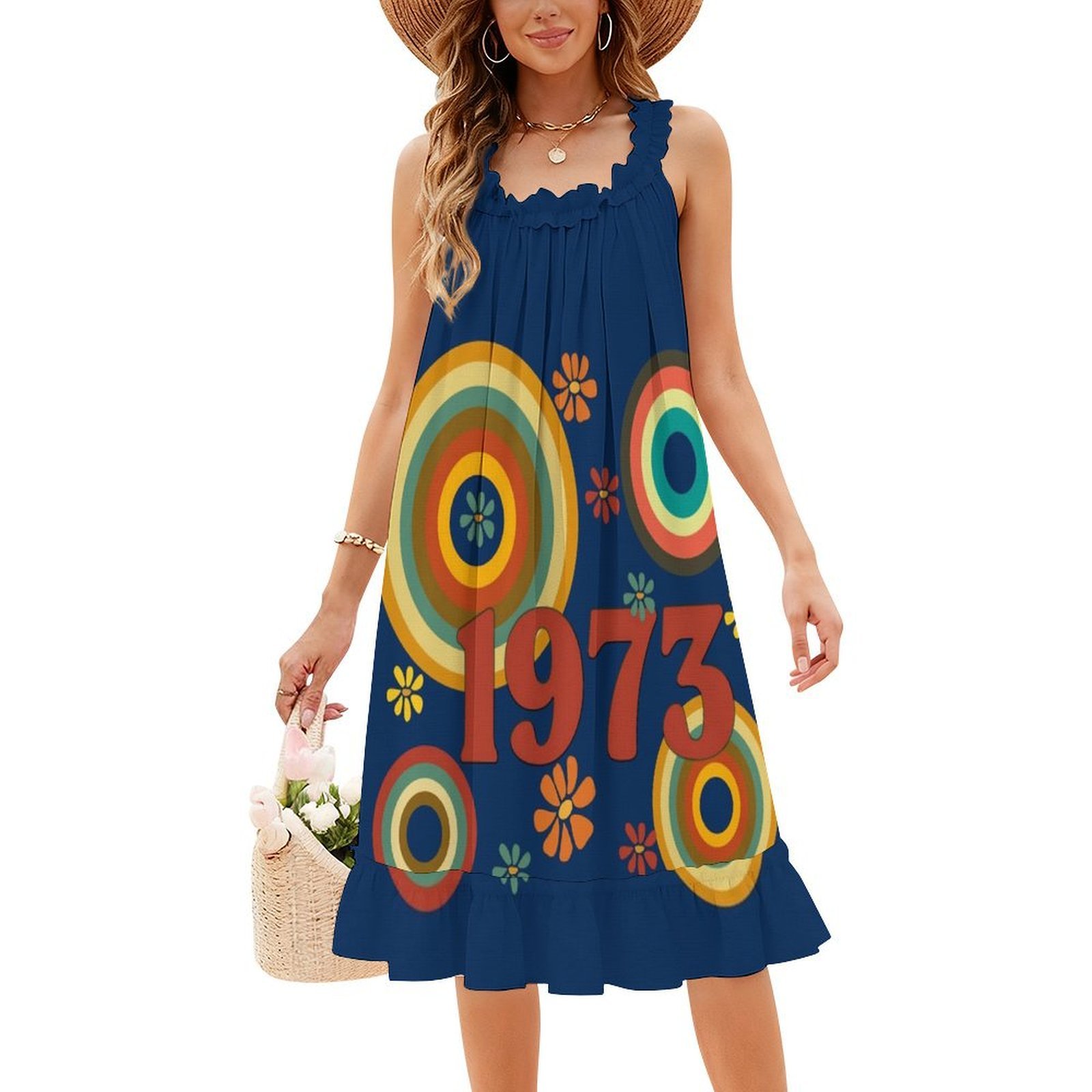 เดรสลายดอกไม้สไตล์สม็อคสำหรับผ - Summer Clothing Vibes บทวิจารณ์และราคา