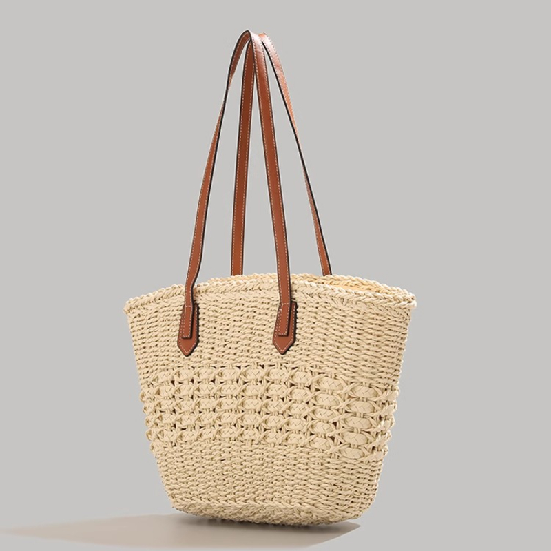 กระเป๋าหิ้วพับได้ขนาดใหญ่พิเศษ - Beach Bag Straw บทวิจารณ์และราคา