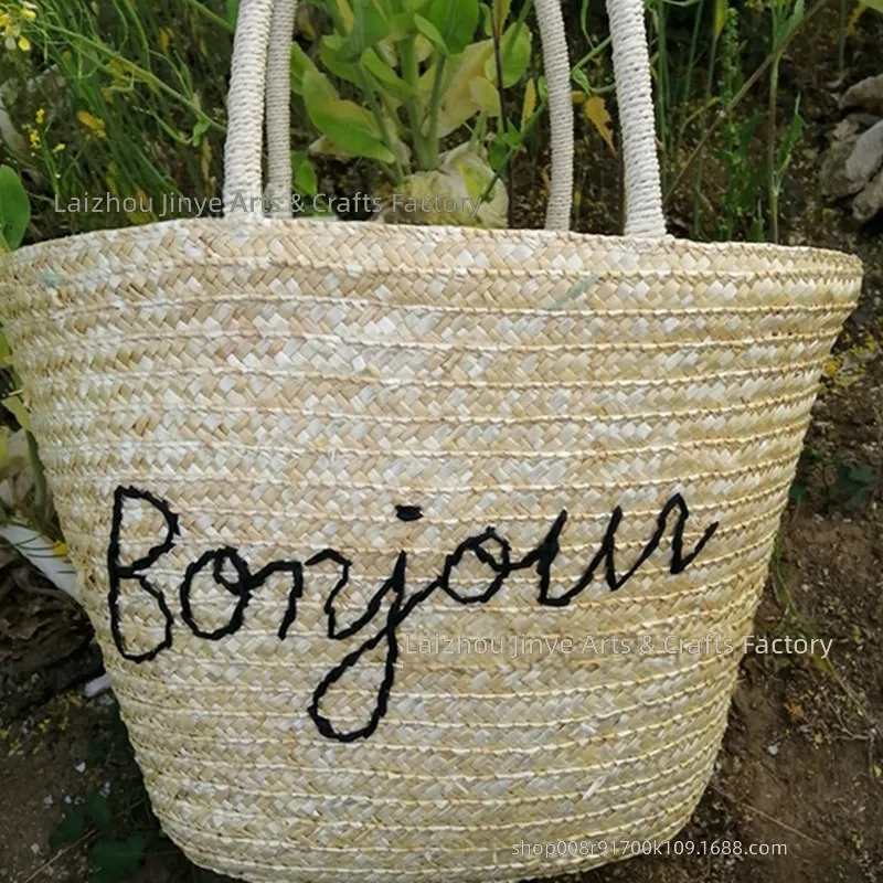 กระเป๋าถือสานจากฟางข้าวสาลีปัก - Beach Bag Straw บทวิจารณ์และราคา
