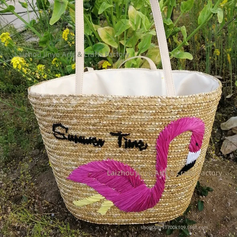 กระเป๋าถือสานจากฟางข้าวสาลีปัก - Beach Bag Straw บทวิจารณ์และราคา