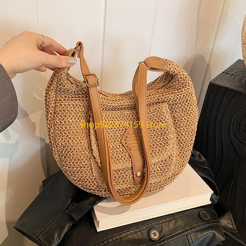 G5AEผู้หญิงฟางกระเป๋าชายหาดCro - Beach Bag Straw บทวิจารณ์และราคา