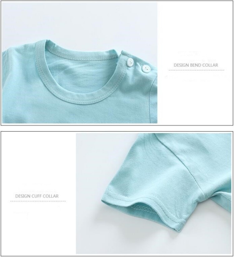 ผ้าฝ้ายTees + กางเกงขาสั้น 2 ช - Summer Clothing Newborn บทวิจารณ์และราคา