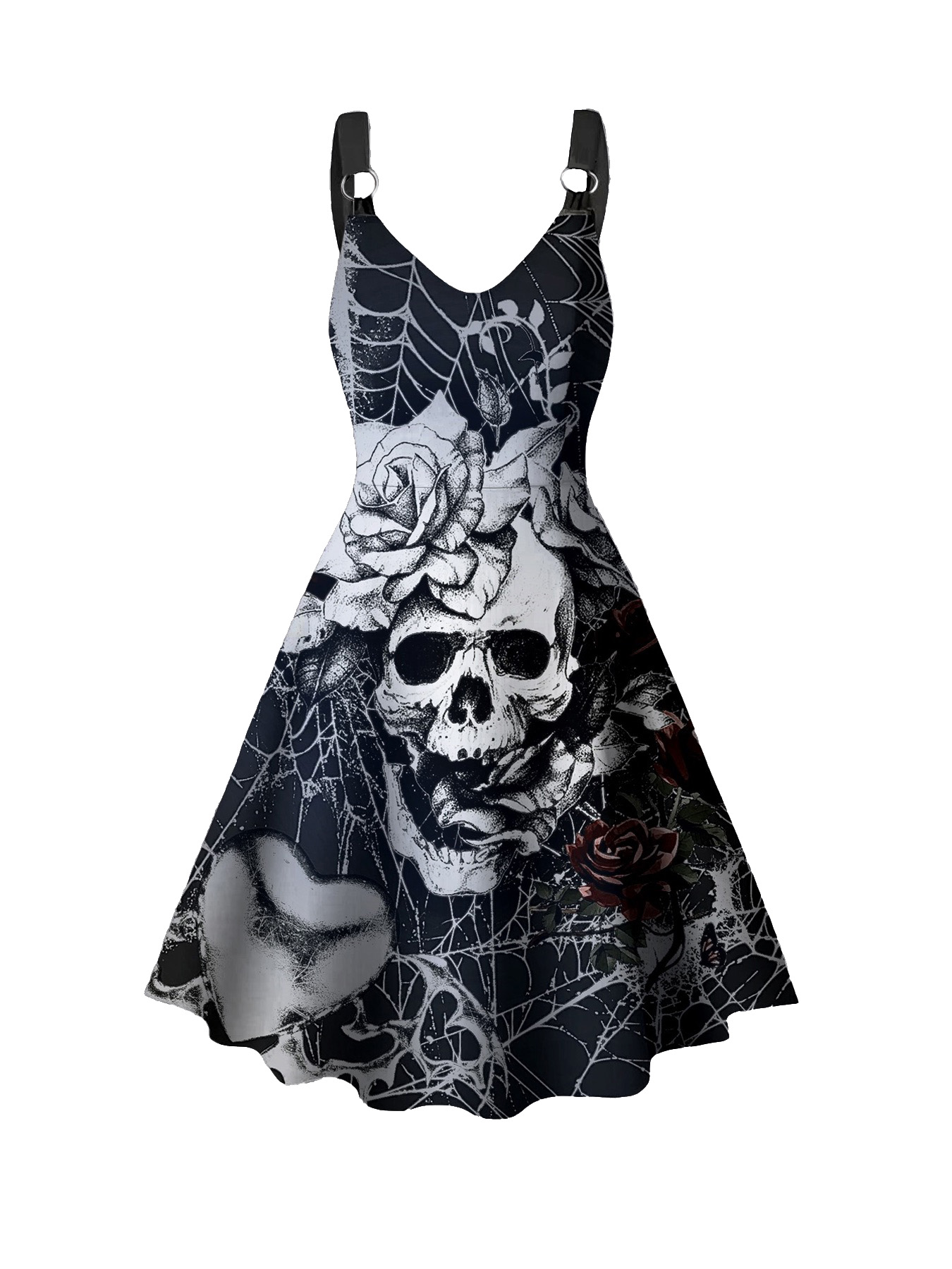 เดรสโกธิคพังก์ไซส์ใหญ่สำหรับผู - Summer Goth Clothing บทวิจารณ์และราคา