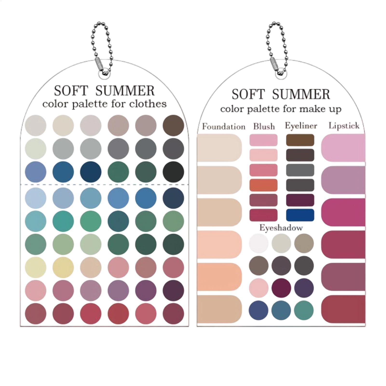 การ์ดตัวอย่างสีอะคริลิก 2 ชิ้น - Summer Clothing Color Palette บทวิจารณ์และราคา