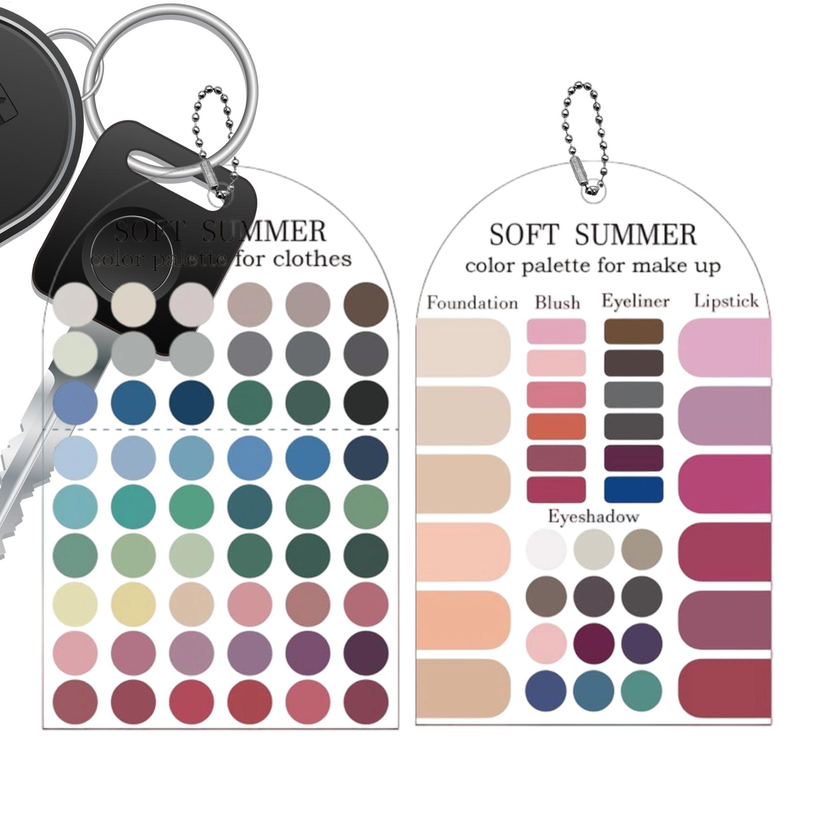 การ์ดสีโทนสีฤดูร้อนแบบอ่อน 2 ช - Summer Clothing Color Palette บทวิจารณ์และราคา