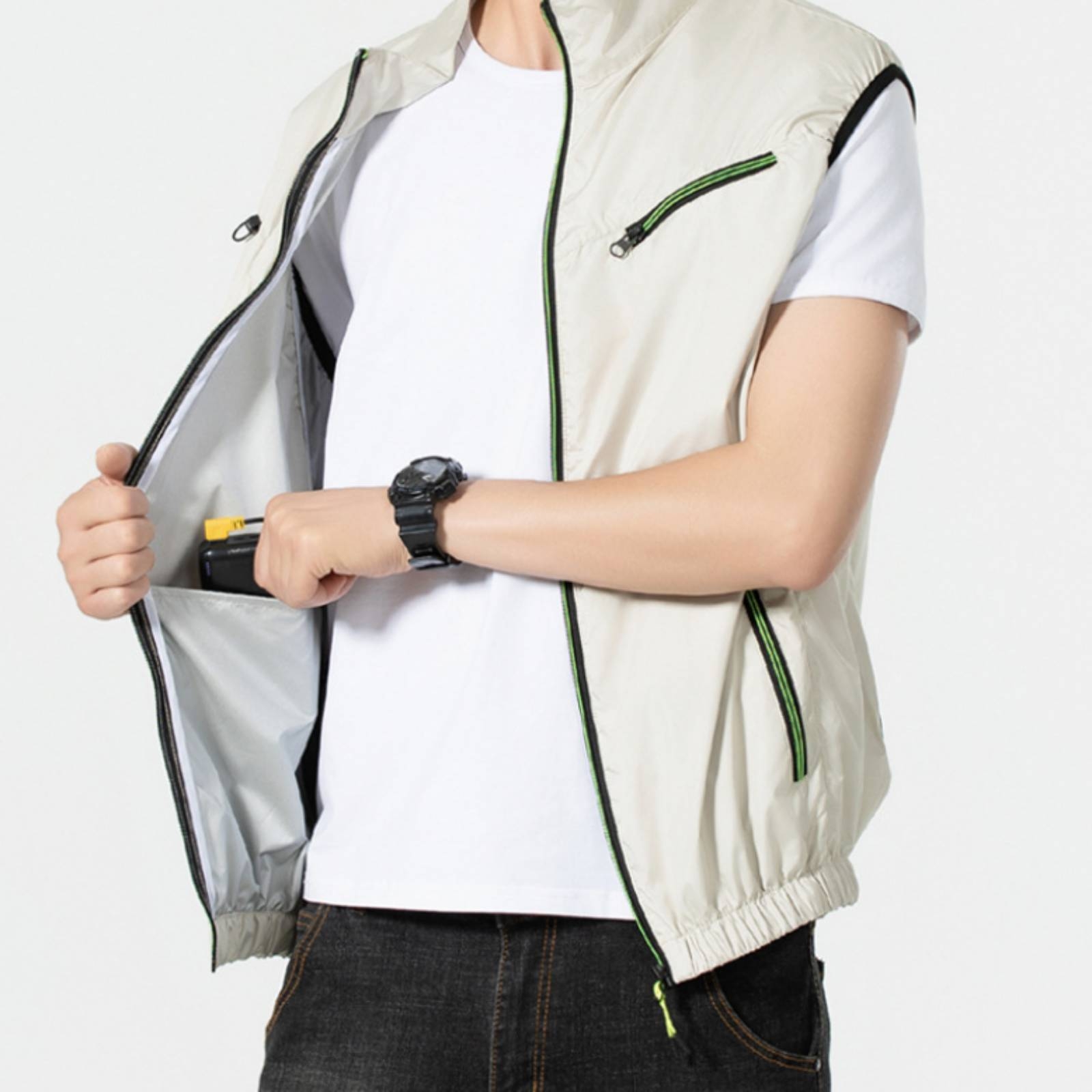 เสื้อกั๊กผู้ชายแบบไม่มีแขนพร้อ - Summer Clothing Wear บทวิจารณ์และราคา