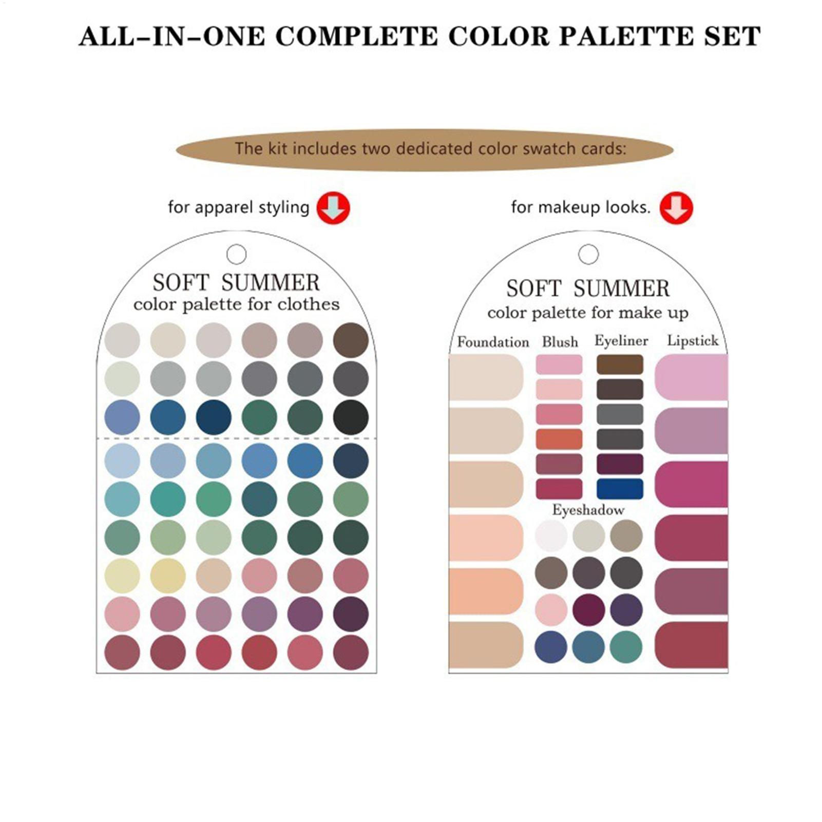 การ์ดสีอะคริลิก 2 ชิ้น สำหรับฤ - Summer Clothing Color Palette บทวิจารณ์และราคา