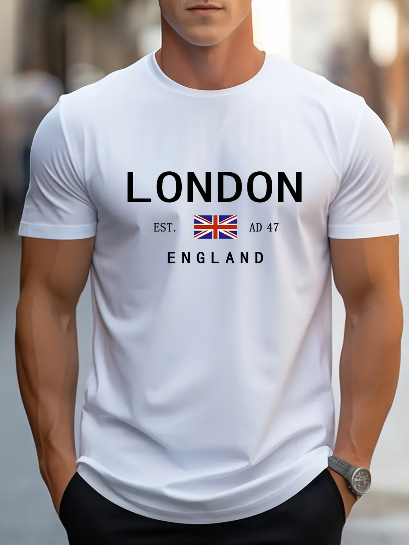 เสื้อยืดพิมพ์ลายลอนดอน อังกฤษ  - Summer Clothing London บทวิจารณ์และราคา