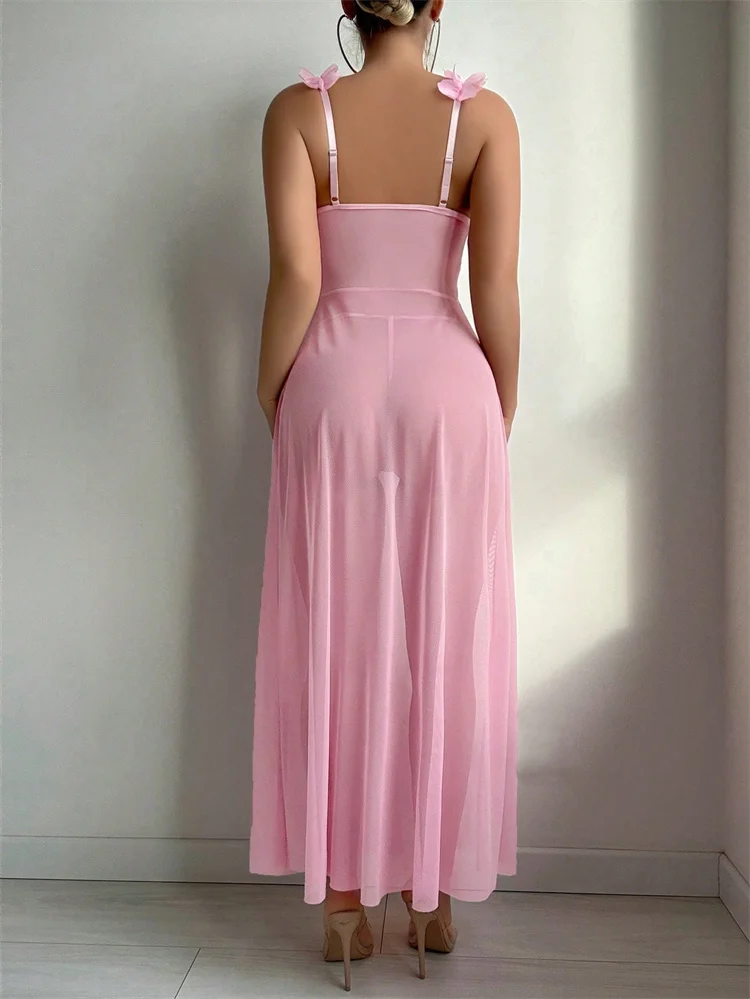 ชุดนอนเซ็กซี่ลายดอกไม้สีชมพูสำ - Summer Clothing Offers บทวิจารณ์และราคา