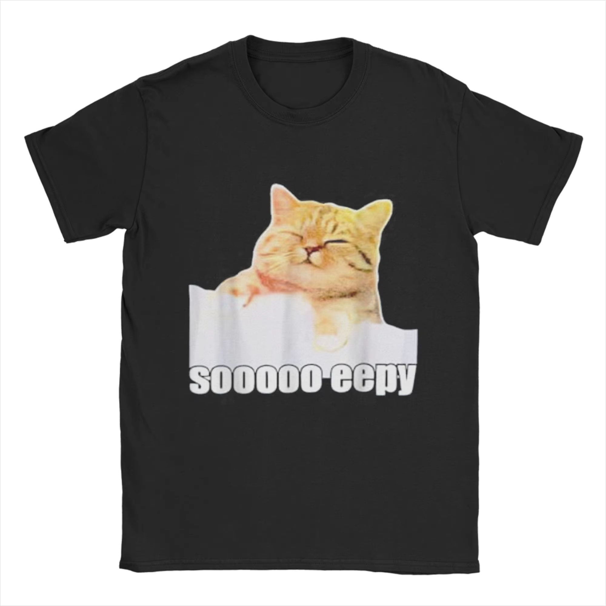 เสื้อยืดผู้ชาย Eepy Cat Sleepy - Summer Clothing Gif บทวิจารณ์และราคา