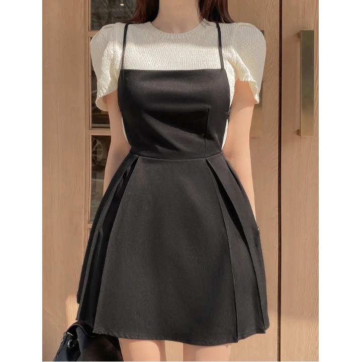 เดรสผูกเอวแบบเว้าหลังสไตล์เกาห - Summer Clothing Wear บทวิจารณ์และราคา