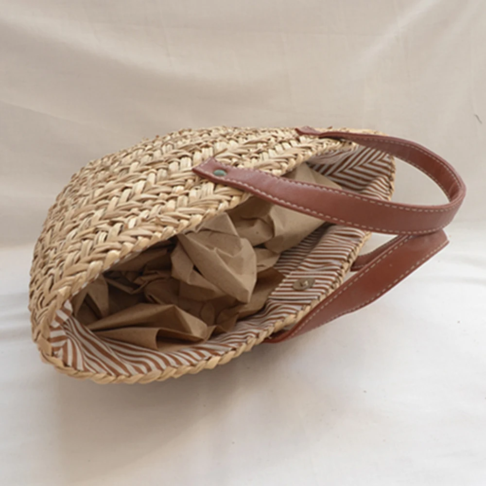 โบฮีเมียนฟางหวายกระเป๋าผู้หญิง - Beach Bag Straw บทวิจารณ์และราคา