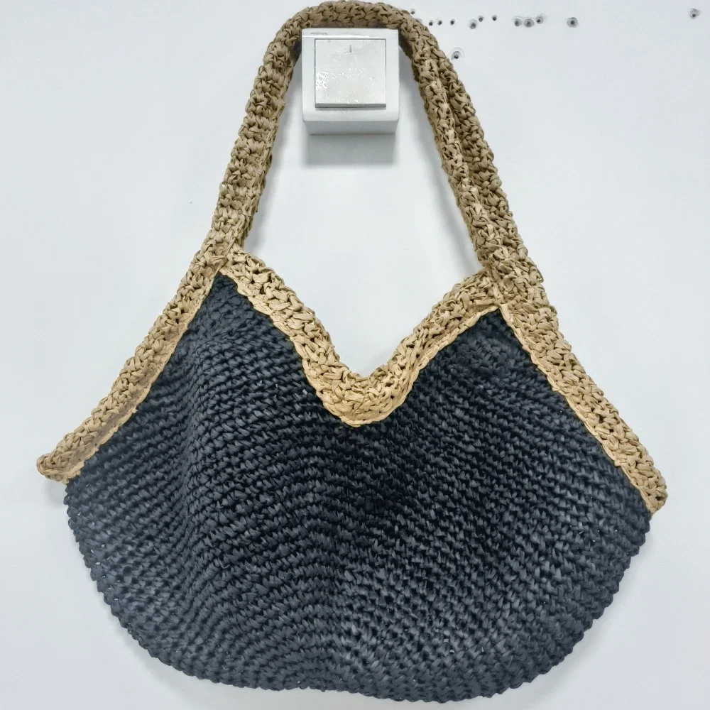 กระเป๋าถือสานมือใหม่ล่าสุดสำหร - Beach Bag Straw บทวิจารณ์และราคา