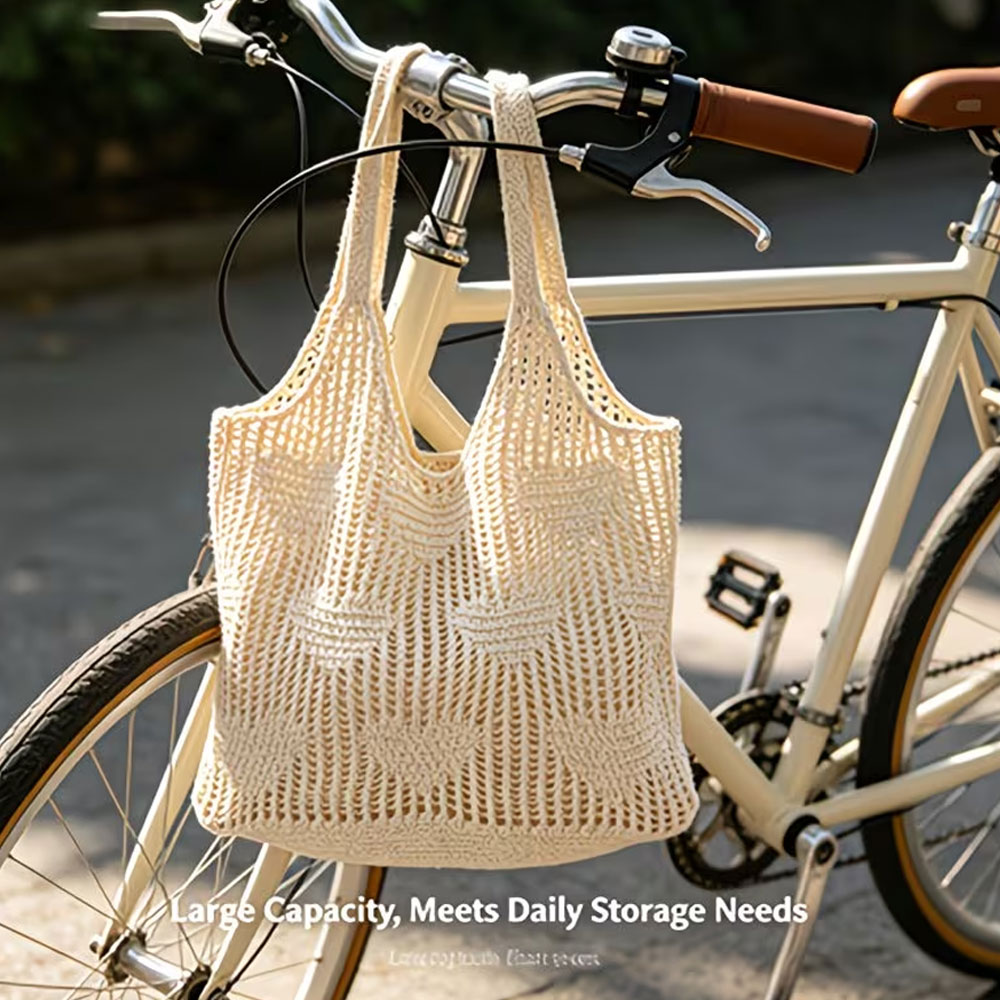 กระเป๋าถือสานด้วยมือสำหรับผู้ห - Beach Bag Straw บทวิจารณ์และราคา