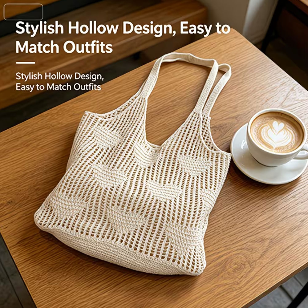 กระเป๋าถือสานด้วยมือสำหรับผู้ห - Beach Bag Straw บทวิจารณ์และราคา