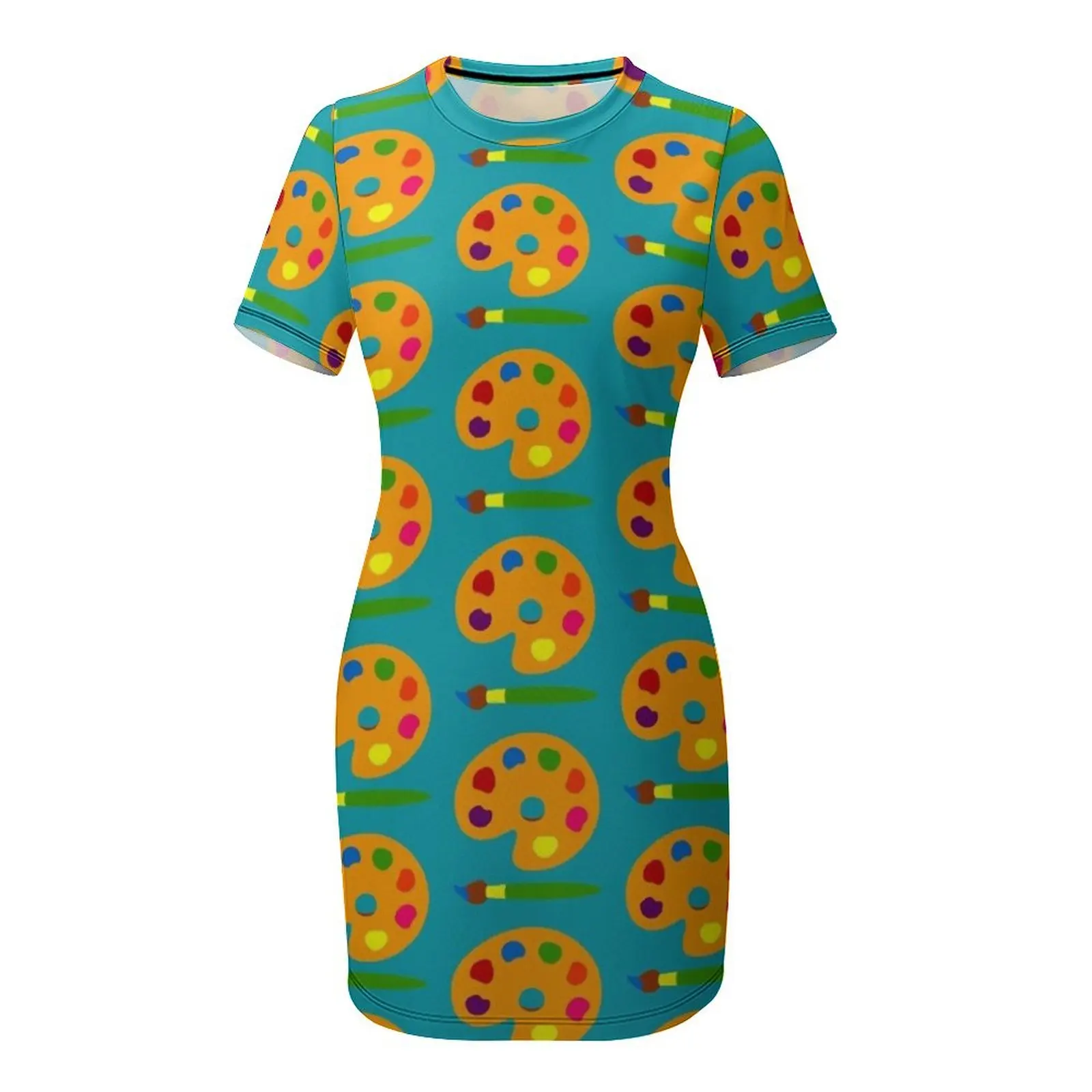 ชุดเดรสแขนสั้นสีสันสดใส เสื้อผ - Summer Clothing Color Palette บทวิจารณ์และราคา